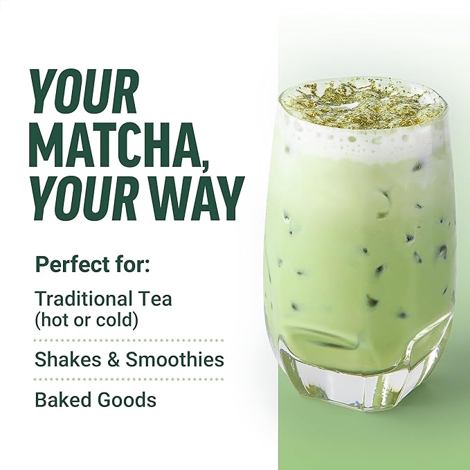 FORCE FACTOR Organic Matcha Green Tea Powder for Energy, Focus, and Daily Wellness, Culinary Grade, USDA-Certified Organic, Rich and Delicious Flavor 169g, 84 Servings