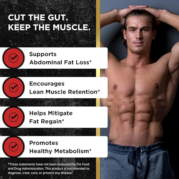 UNALTERED Belly Fat Burner for Men - Natural Weight Loss Pills to Support Reduced Body Fat, Preservation of Lean Muscle Mass, and a Healthy Metabolism - CLA Dietary Supplement - 90 Softgel Capsules