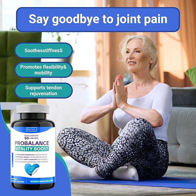 ProBalance Women’s Probiotic 68B CFU – Menopause Bloat & Belly Support with Turmeric & Moringa – Joint & Digestive Health – Same Formula as Premium Brands – 60 Capsules