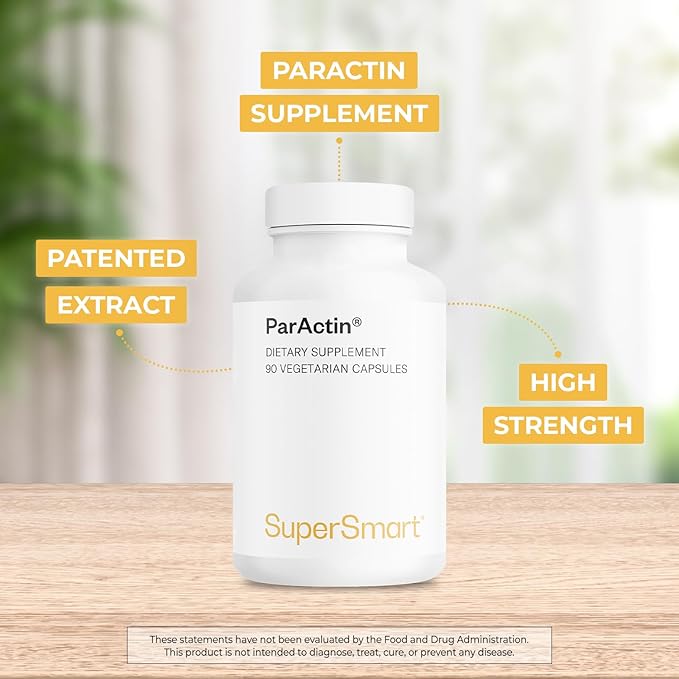 Supersmart - ParActin Supplement 300mg per Day (High Strength) - Andrographis Paniculata | Non-GMO & Gluten Free - 90 Vegetarian Capsules