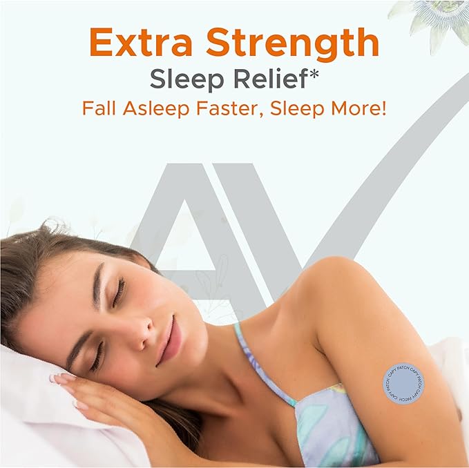 Sleep Patches for Adults - 10 mg Melatonin Patch with GABA, Magnesium & Valerian Root - Sleeping Device for Insomnia, Relaxation & Reduce Fatigue - Sleep Aid for Strength & Slow Release - 30 Patches
