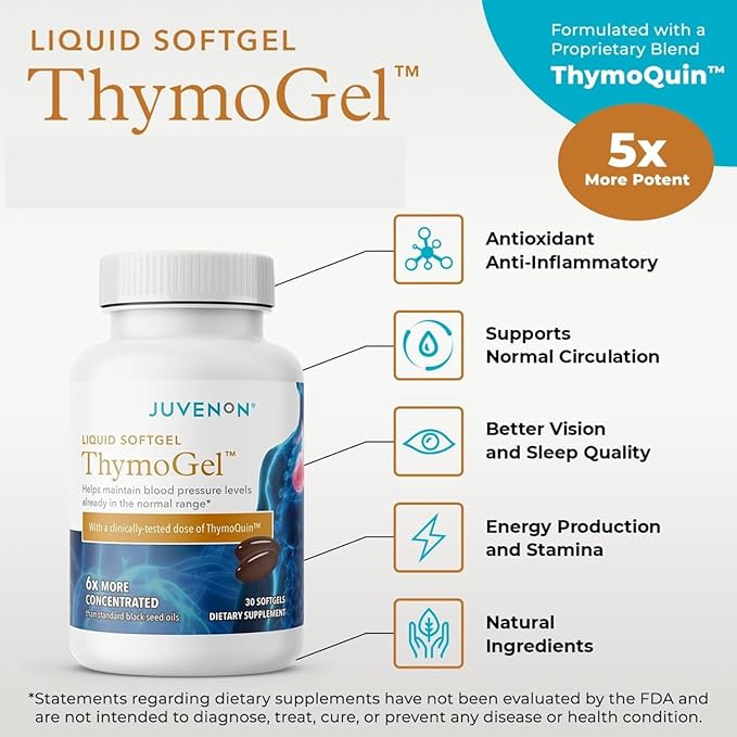 Juvenon ThymoGel - Supplement with Black Seed Oil