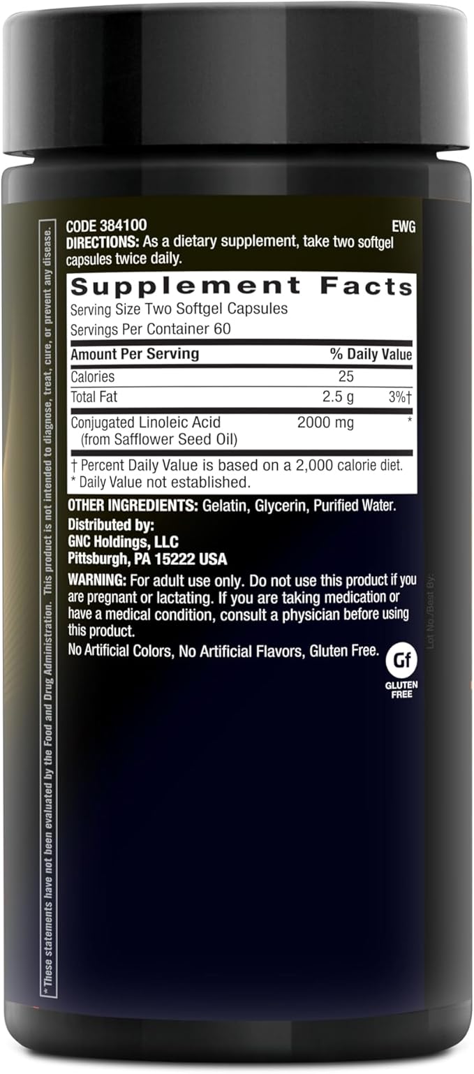CLA | Conjugated Linoleic Acid | Fuels Energy and Fat Metabolism | Improves Body Composition | 120 Count