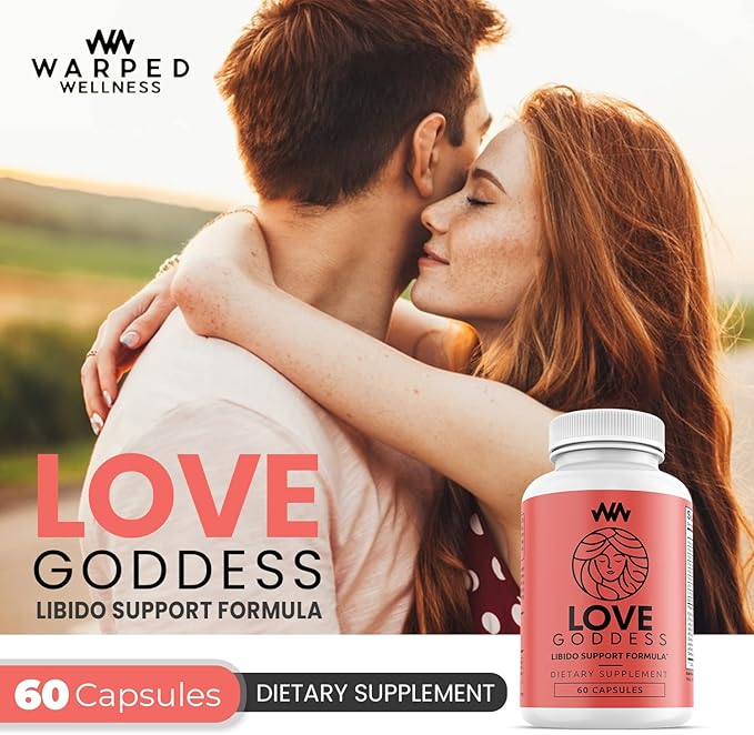 Womens Supplement That Boosts Libido | Enhance Intimacy, Passion and Desire | Miura Puama for Female Specific Arousal | Love Goddess | Vitamin | Warped Wellness