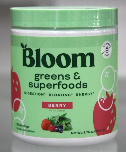 Nutrition Greens and Superfoods Powder, Berry 48 Servings, 9.2 oz, 5.93 Ounce (Pack of 1)
