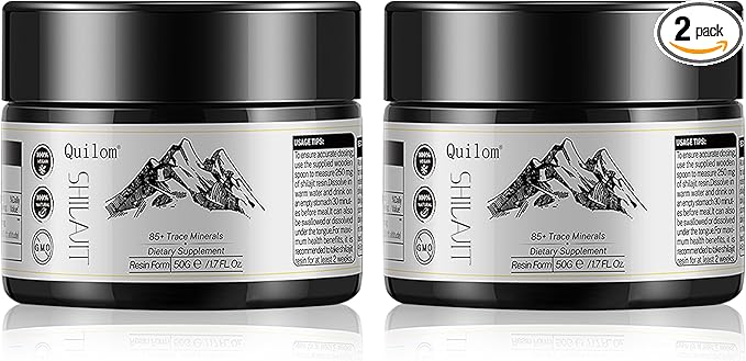 Shilajit Pure Himalayan Organic Shilajit Resin - Shilajit Supplement - Gold Grade 100% Pure Shilajit with Fulvic Acid & 85+ Trace Minerals Complex for Energy & Immune Support - 50 Grams