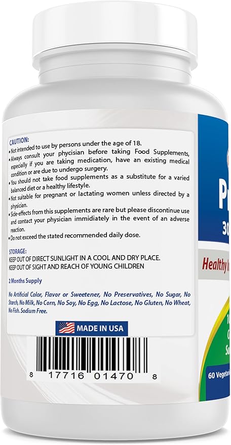 Best Naturals Probiotic 10 Strains & 30 Billion CFU Intestinal Flora, 60 Veggie Capsules (60 Count (Pack of 2))