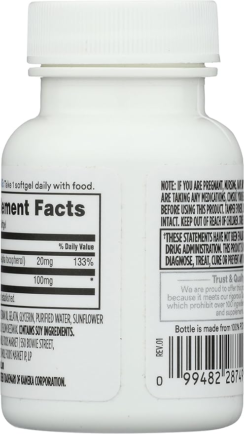 365 by Whole Foods Market, Co Q10 100Mg, 30 Softgels
