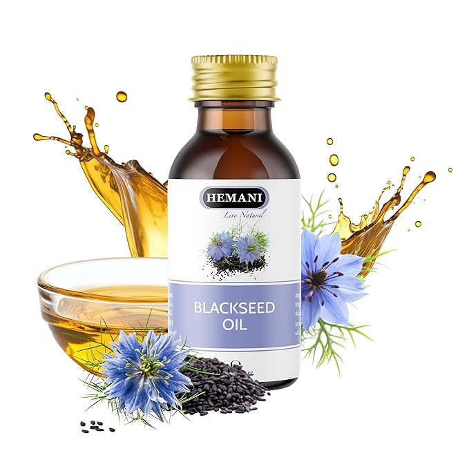 Hemani Black Seed Oil 30ml - Pure Premium Cold Pressed Nigella Sativa Black Cumin Oil for Digestive Health, Brain Function, Immune System Support. Natural Source of Thymoquinone