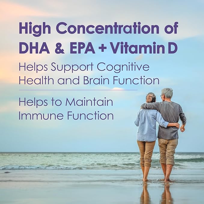 5X Ultimate Strength Omega 3 Fish Oil Liquid 4500mg, Omega 3 Liquid Fish Oil Burpless, High DHA EPA Omega3 Supplement for Women and Men with Vitamin D, 3380mg DHA, 670mg EPA, 7.60 floz, Lemon Flavor