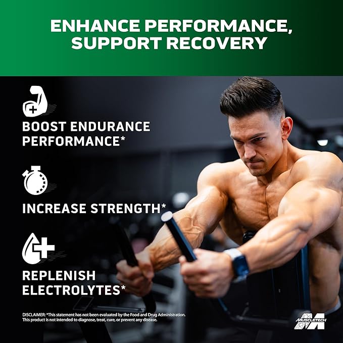MuscleTech BCAA Powder for Men & Women, Tropical Twist - Amino Acids Nutritional Supplement with Electrolytes for Energy, Muscle Gain & Recovery - Sugar-Free Gym Pre-Workout - 40 Servings