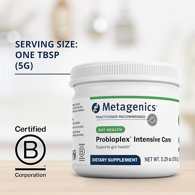 Metagenics Probioplex Intensive Care - Prebiotic Powder - Intestinal Immune System Support* - with Lactoferrin & Lactoperoxidase - Gluten-Free & Non-GMO - 5.29 oz