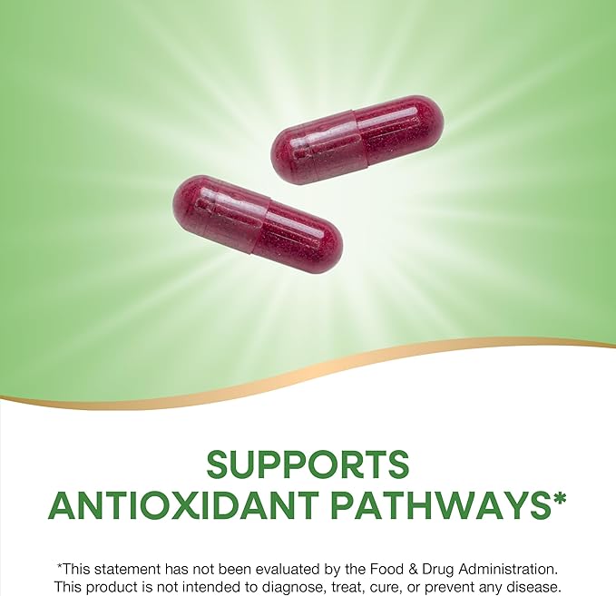 Nature's Way Beet Root, Supports Antioxidant Pathways*, Helps Neutralize Free Radicals*, 1,000 mg per 2-Capsule Serving, Vegan, 320 Capsules (Packaging May Vary)