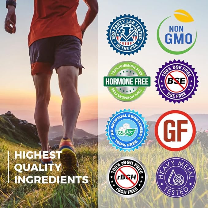 ProHealth Longevity Collagen Peptides Powder - for People Over 40. 20g Multi Collagen. 2g Pro-Collagen. Hyaluronic Acid. Type I, II, III, V, X for Joints, Bones, Hair, Skin, Muscles, Gut - 30 Servings