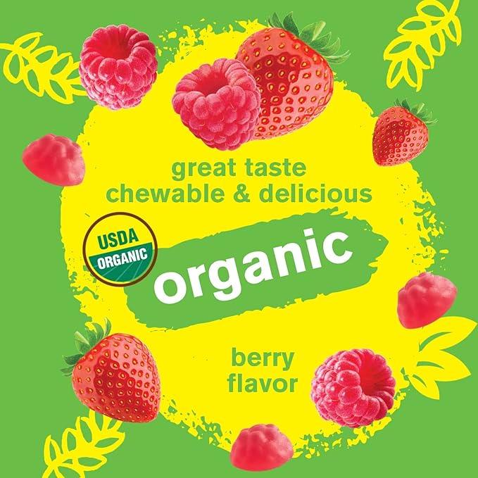 Organic Vitamin D3 2,000 IU (50 mcg) Gummies - Supports Bone, Muscle Strength and Immunity - Non-GMO, Gluten Free - USDA Organic - Natural Flavors - 60 Gummies