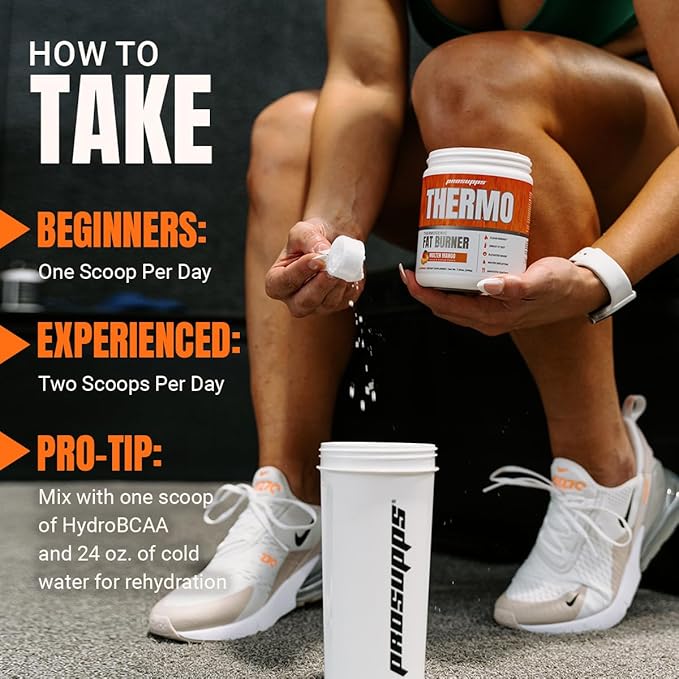 PROSUPPS Thermo Fat Burning Thermogenic Powder Molten Mango and 1500 L-Carnitine Berry - Weight Management and Pre Workout - Energy, Mood, Appetite Control
