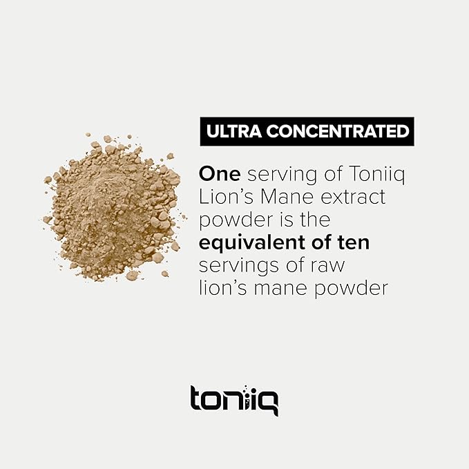 Lion’s Mane Powder - Ultra High Potency 10:1 Extract with 30% Polysaccharides - Highly Concentrated - Third-Party Lab Tested - 90g