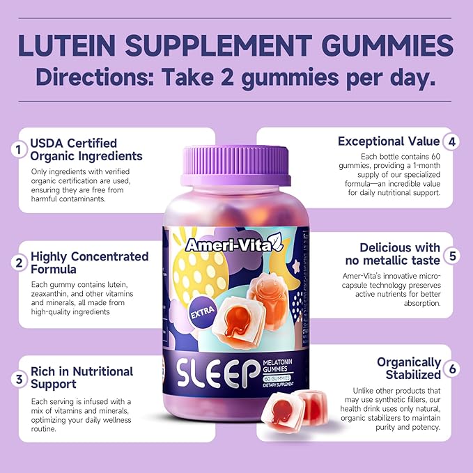 Sleep Gummies for Adults, with Melatonin 3mg, L theanine, Ashwagandha, Gluten Free, Sugar-Free, Strawberry Flavor 60 Count