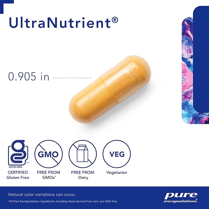 Pure Encapsulations UltraNutrient - Minerals & Multivitamins - Supports Liver & Heart Health* - Supplement for Antioxidants - with Vitamin C, CoQ10 & More - Gluten Free - 180 Capsules