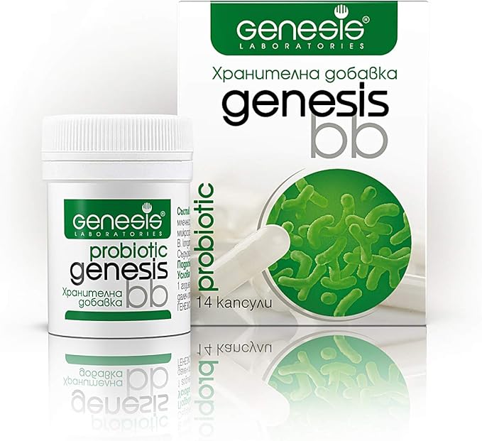 Genesis Bifidobacterium Complex BB Probiotic 14 Capsules of 240 Mg Travel Pack