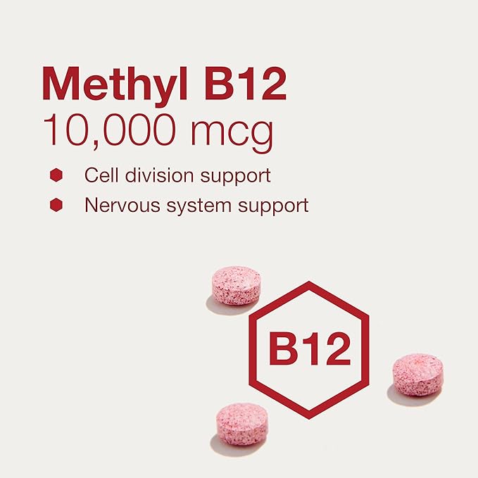 Protocol Methyl B12 10,000mcg - Vitamin B12 - Energy Support and Brain Supplement - 60 Lozenges