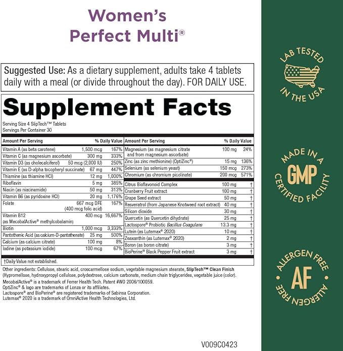 Purity Products Women’s Perfect Multi + OmegaBerry Fish Oil Women's Multi (Supports Urinary Tract Health, Immune, Bone, Hair, Skin, Nails + More) - OmegaBerry (1250mg Omega-3, Vitamin D3 + More)