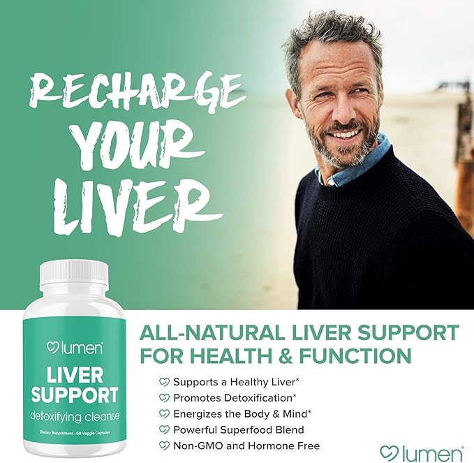 Liver Support - Powerful Detoxifying Cleanse Supplement - Contains Milk Thistle, Dandelion, Turmeric, Ginger, Beet Root, Berberine, & Artichoke Extract - 60 Vegetable Capsules (60 Count (Pack of 1)
