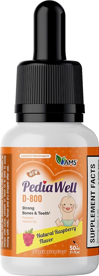 America Medic & Science PediaWell D-800 (50 mL) | Natural Vitamin D Drops