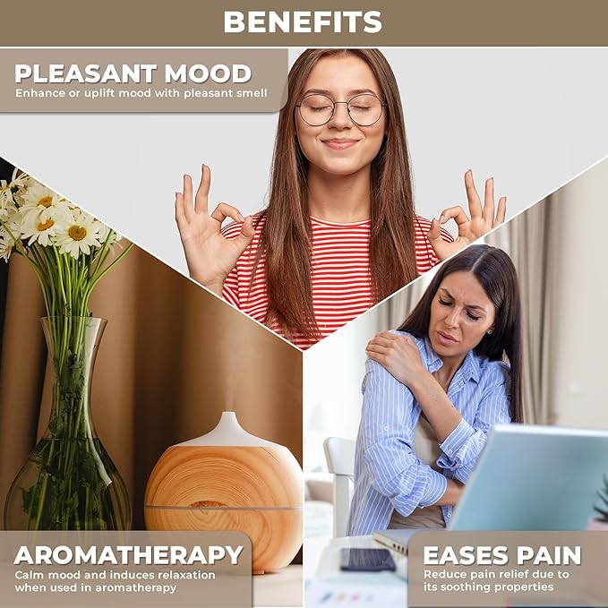 100% Plant Based Frankincense Essential Oil for Skin, Face, Aromatherapy & Diffuser - Pure & Organic Frankincense Oil for Anti-Aging, Wrinkles & Dull Skin | Aceite de Incienso