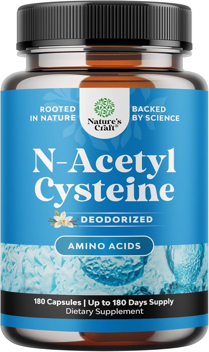 NAC Supplement N-Acetyl Cysteine 600mg - Potent Vegan High Absorption NAC 600mg Capsules Glutathione Precursor for Liver Cleanse Detox & Repair plus Lung Health and Immunity Support (180ct)