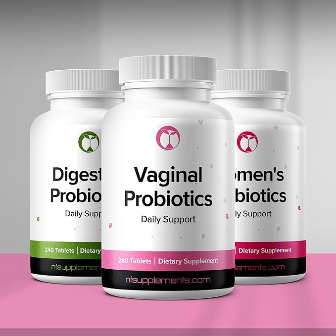 Vaginal Probiotics Supplement 240 Tablets 3 Billion CFU Made in The USA (240, Vaginal Probiotics)