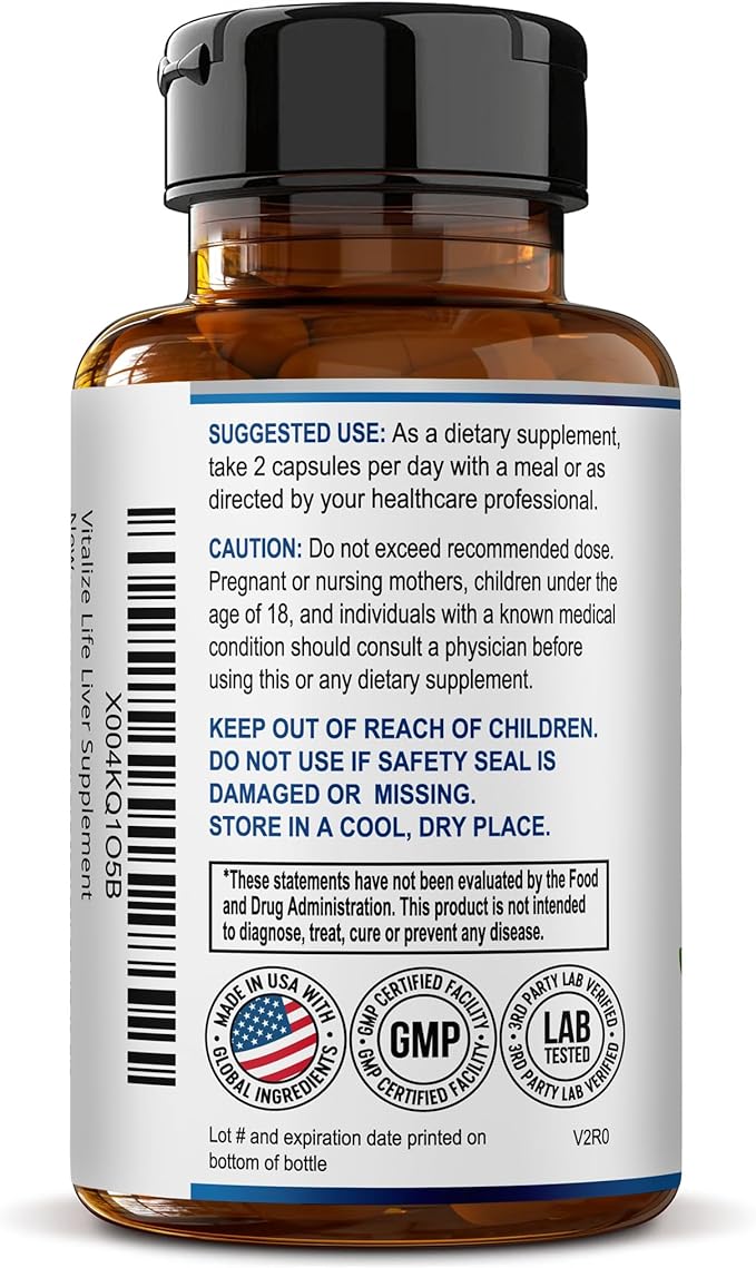 Liver Cleanse Detox & Repair – Milk Thistle Supplement for Liver Health – Liver Detox and Liver Support for Men and Women – Milk Thistle Liver Detox – Liver Pills – Non-GMO, Vegan, Made in USA