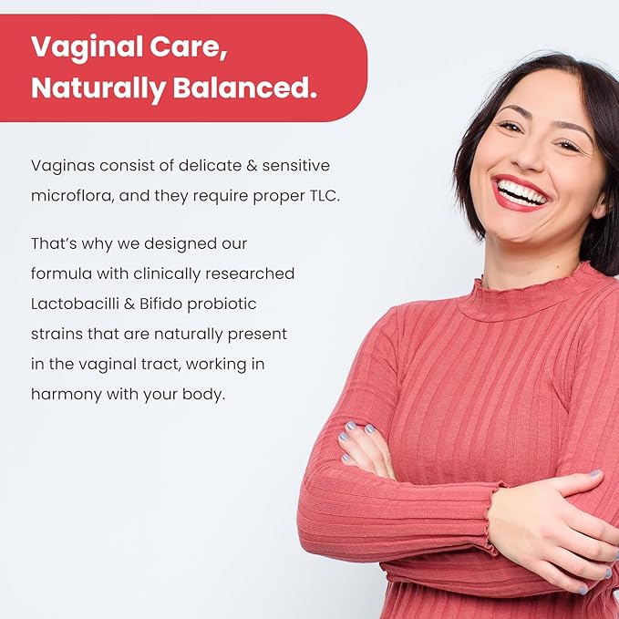 Vaginal Probiotics for Women pH Balance | 50 Billion CFU Womens Probiotic + Cranberry Pills for Vaginal Health, Healthy Odor, Yeast, Urinary Tract | Vegan Women's Probiotics and Prebiotics Supplement