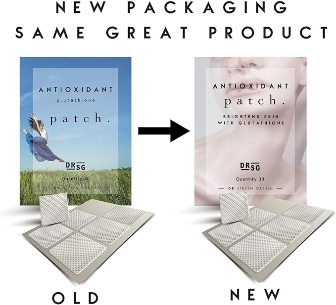 Dr. Steven Gabriel | Glutathione Antioxidant Patch | Brightens Skin | 30 Day Supply