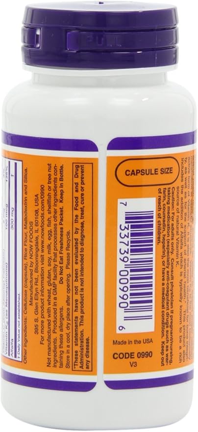 NOW Foods Vitamin K-2,100mcg, 100 caps (Pack of 2)