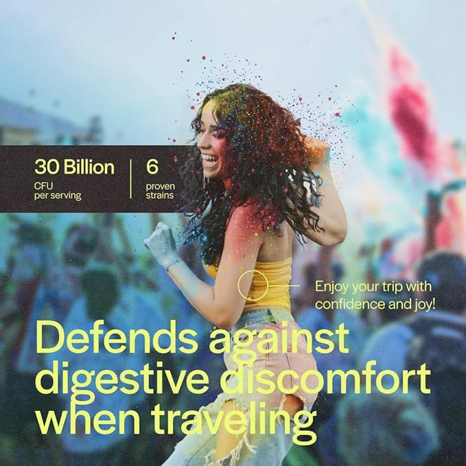 Travel + Defense | Fast Melt Pre + Probiotic for Immune Health While Traveling - Tropical Flavor, 30 Powder Sachets
