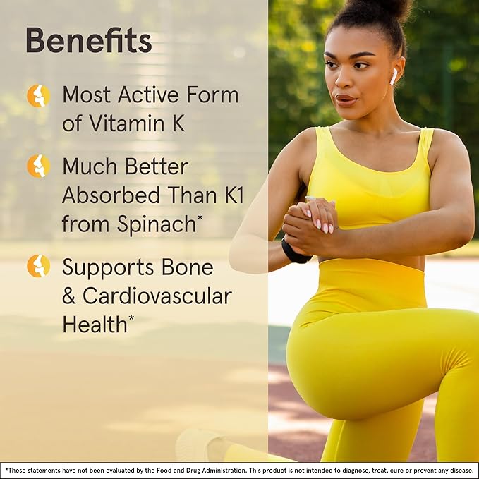 Jarrow Formulas® MK-7 180 mcg, Bioactive Form of Vitamin K2 For Bone and Cardiovascular Health, Vitamin K2 MK-7 Dietary Supplement, 30 Softgels, 30 Day Supply