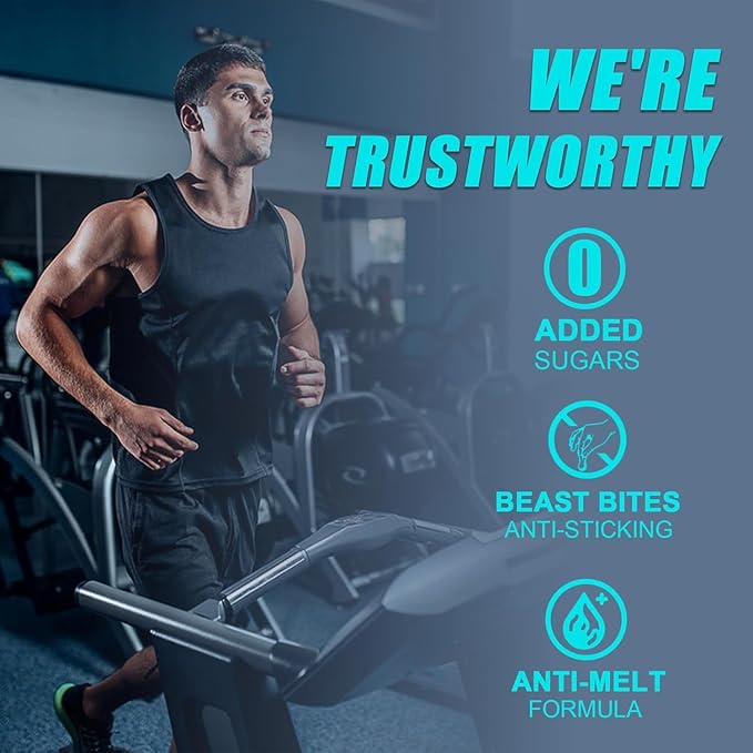 5g Creatine Monohydrate Per Serving - No Sugar or Artificial Colors - Low-Calorie, Vegan & Halal - Blue Raspberry Flavor - 30 Gummies (2PCS)