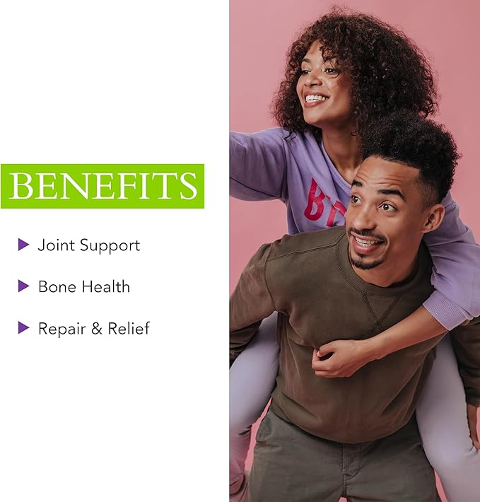 Glucosamine & Chondroitin Plus MSM – Natural Joint Support Supplement - Advanced Repair & Relief Supplements for Men & Women - Vegan, Non-GMO, Gluten Free, No Fillers, 60 Capsules