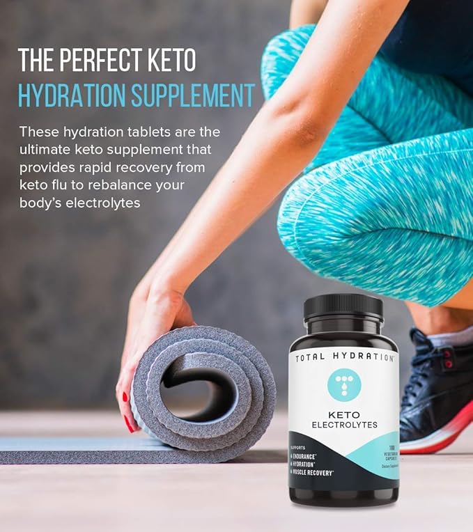 Keto Supplement Bundle - 100 Keto Electrolyte Tablets + Ketolyte Rapid Hydration Unflavored (39 Drops) - Keto Electrolytes for Endurance, Hydration, Rejuvenation - Calorie Free, Vegan