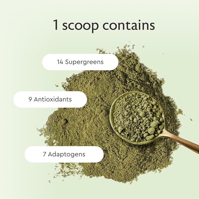Alaya Organic Super Greens Powder - Premium Green Juice Superfood Supplement Powder - Adaptogens, Antioxidants & Probiotics Blend - USDA Organic, Non-GMO, Vegan - 30 Servings (Mixed Berry)