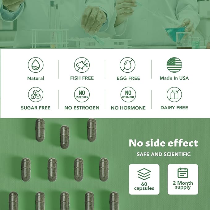 Body Deodorizing Supplement, Natural Internal Odor Control Pills for Men & Women, Chlorophyll Capsules for Skin, Breath, and Gut Health (60 Capsules)