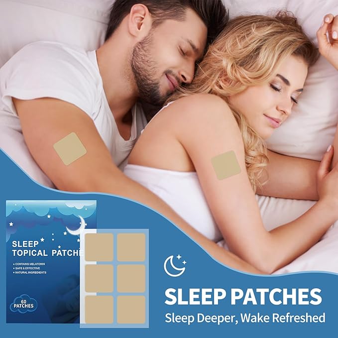 Sleep Patches for Adults, Upgraded Sweet Dream Patch with Natural Plant Extract, Sleeping Patches for Night Rest, Gentle Deep Rest Formula, Morning Refreshment,Comfort for Men & Women (60 PCS)