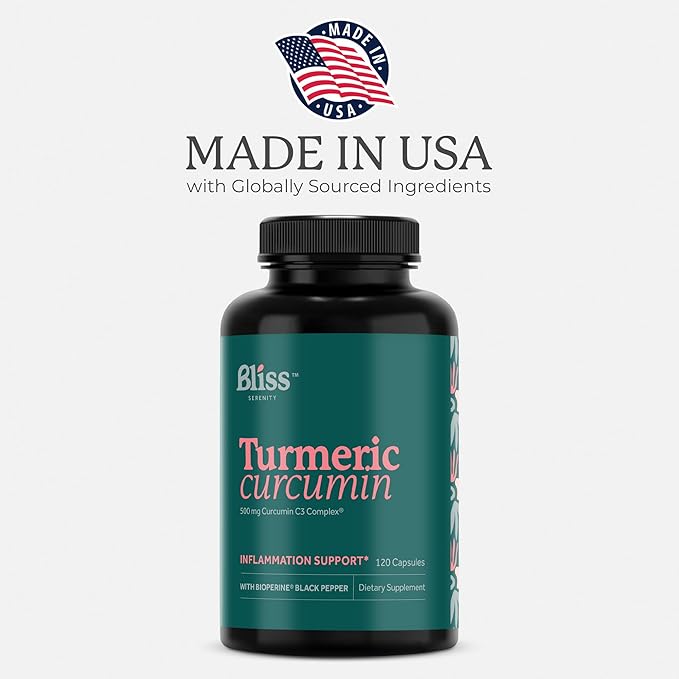 Turmeric Curcumin C3 Complex 500 mg, Enhanced with Black Pepper for Better Absorption; Kosher Certified, Non-GMO and Gluten Free - Standardized 95% Curcuminoids - 120 VegCaps