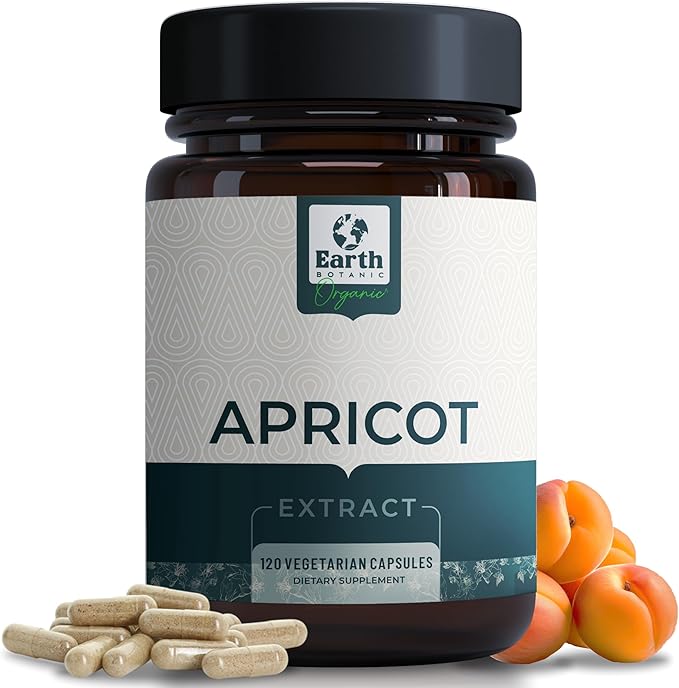 Apricot Extract, 1000 mg 120 Veggie Capsules (Vegan, Non-GMO) Herbal Supplements