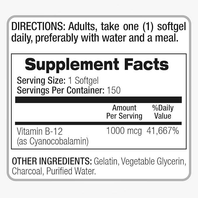 FITO MEDIC'S Lab | Vitamin b12 | 1000 mcg | 150 Servings | b12 | b12 Vitamins | b12 1000 mcg | Ultra high Absorption.