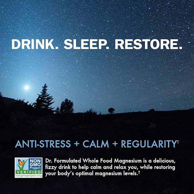 Garden of Life Whole Food Magnesium Powder, Raspberry Lemon - Vegan, Gluten & Sugar Free Supplement with Probiotics for Calm & Regularity