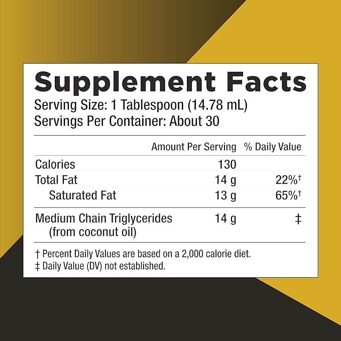 KETO SCIENCE Ketogenic MCT Oil, Dietary Supplement, Made from 100% Coconuts, Promotes Energy, Unflavored, 15 Fl Oz