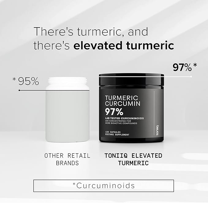 Turmeric Curcumin - Ultra High Potency 60:1 Extract with 97% Curcuminoids - 1200mg Per Serving - Black Pepper & MCT Oil for Enhanced Absorption - Third-Party Lab Tested - 120 Capsules