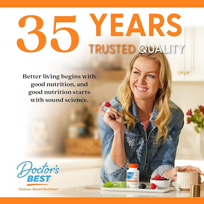 Doctors Best High Absorption CoQ10, Heart & Energy Support, USP Verified, Naturally Fermented CoQ10, Non-GMO Gluten Free, Soy Free, Vegan 180 Veggie Caps